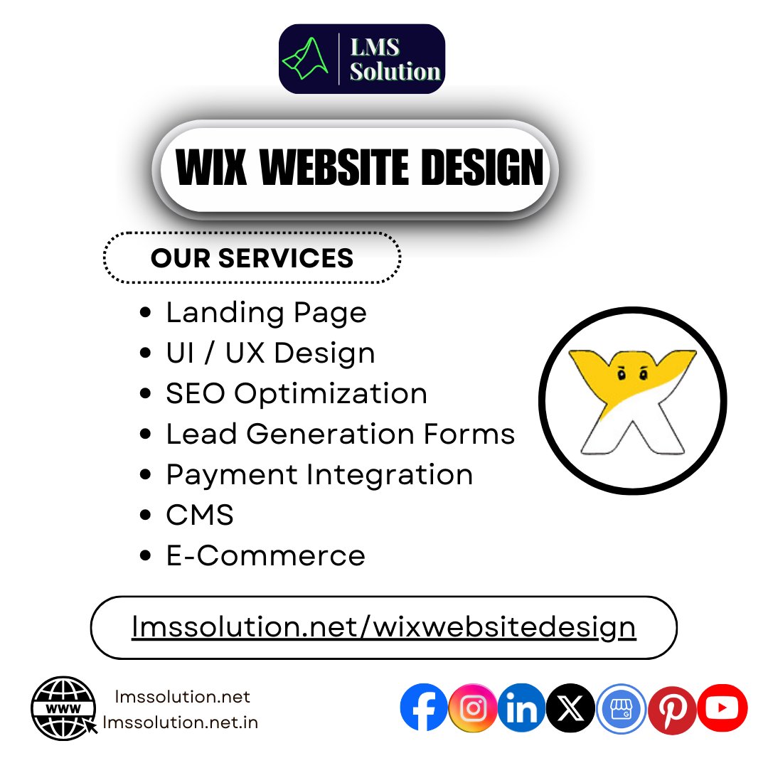 Lms_Solution's tweet image. Professional Wix Website Design for Optimal User Experience
Craft visually appealing and functional websites tailored to your needs.
lmssolution.net/wixwebsitedesi…
#WixWebsiteDesign #WebDesign #WixDesign #UserExperience #WebsiteDevelopment #WixTemplates #WebDevelopment