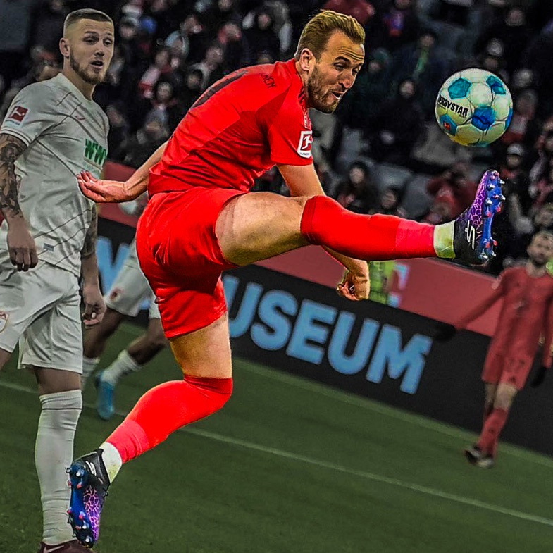 Harry Kane 🤝 Bundesliga logo