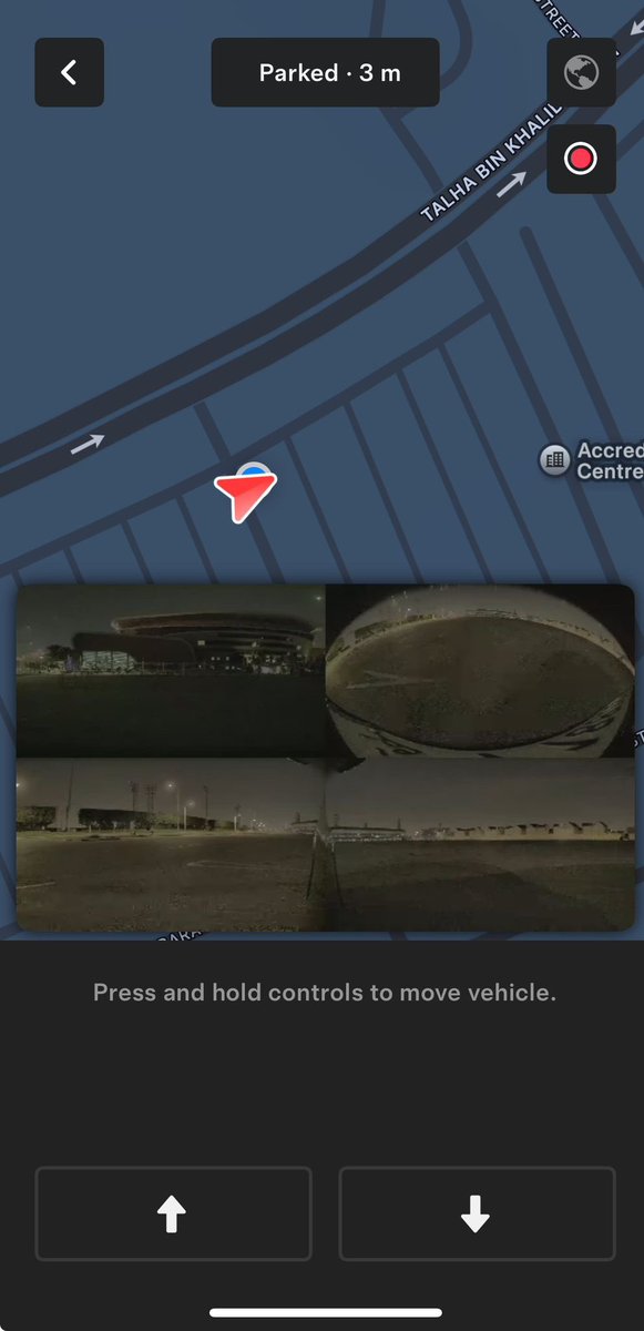 TeslaownersQA's tweet photo. 🚗🔌 Tesla Update 2024.44.3 has been tested in Qatar 🇶🇦! , The ASS feature works for moving the car forward and backward via the Tesla app. https://t.co/gO64A3k4D0