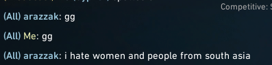 I sure love <a href="/PlayVALORANT/">VALORANT</a> 
I had 2 games of weirdos being sexist btw... after like a week off. 
IGN: arazzak#lll