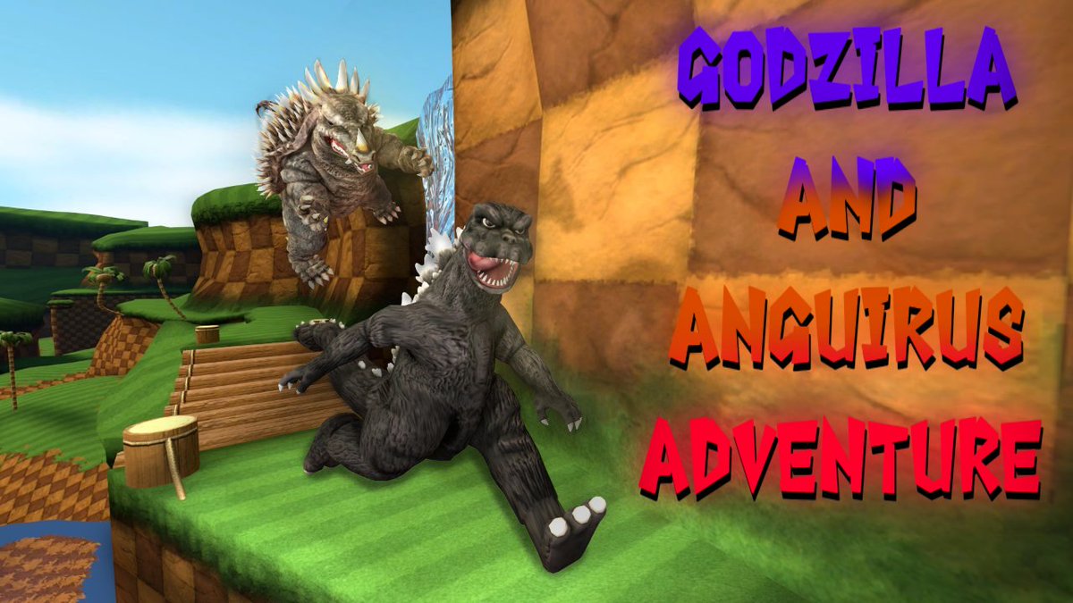 FLORSHIMO's tweet photo. Just a funny poster ;Р. 
(Yes, again a reference to Sonic, I know) [SFM] #Godzilla #sfm https://t.co/OzxNn5EuBn