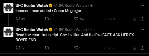 Even the fucking UFC Roster Tracker is an incel lmao.