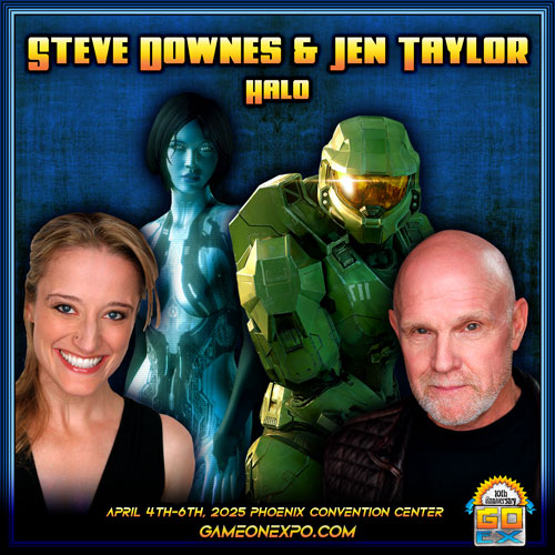 The Master Chief (Steve Downes) and Cortana (Jen Taylor) are coming to Game On Expo next year!

Day, weekend and VIP passes are available on our website now. We can't wait to see you in 2025 for our 10th anniversary, it's going to be a blast!

gameonexpo.com