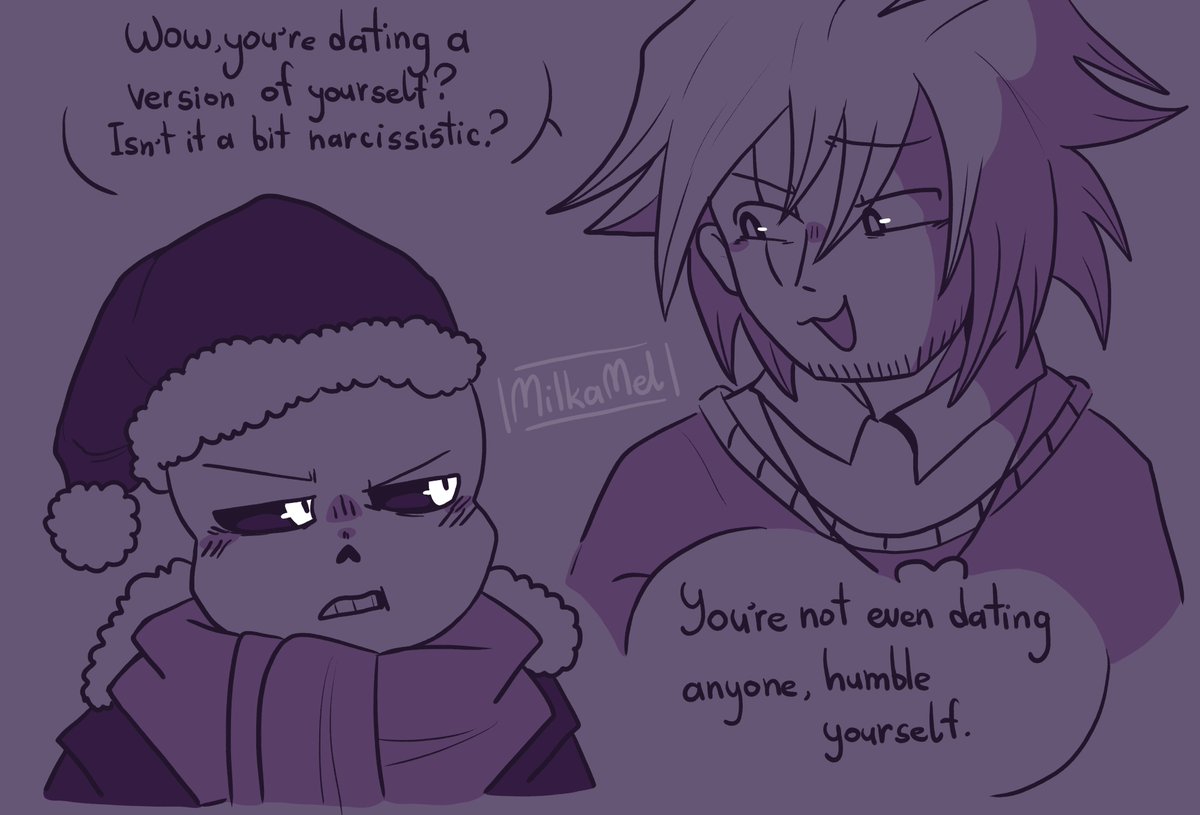 milkamel_'s tweet image. Tumblr ask: "Kross ship Idea
Cross introduces Killer to his Family/Xtale crew during the holiday season"
This sounded cute so I made a small comic about this!
I love Xtale and I took this as an opportunity to draw them lol &amp;lt;3
#crosssans #killersans #kross