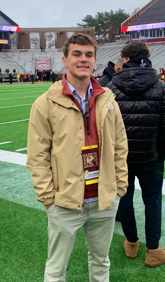Colt Inman c/o ‘28 (@colt_inman2009) on Twitter photo Thank you <a href="/BCFootball/">Boston College Football</a> for the invite! It was great to get on campus, see former ‘Wick alums on both teams, and watch BC win! <a href="/Coach_JDiBiaso/">Jonathan DiBiaso</a> <a href="/Coach_Wayne55/">Coach McGillicuddy</a> <a href="/CoachSHuggins/">Savon Huggins</a> <a href="/JPWalters4/">JP Walters</a> <a href="/SpencerD_BCFB/">Spencer Dickow</a> Thank you <a href="/BCFootball/">Boston College Football</a> for the invite! It was great to get on campus, see former ‘Wick alums on both teams, and watch BC win! <a href="/Coach_JDiBiaso/">Jonathan DiBiaso</a> <a href="/Coach_Wayne55/">Coach McGillicuddy</a> <a href="/CoachSHuggins/">Savon Huggins</a> <a href="/JPWalters4/">JP Walters</a> <a href="/SpencerD_BCFB/">Spencer Dickow</a>