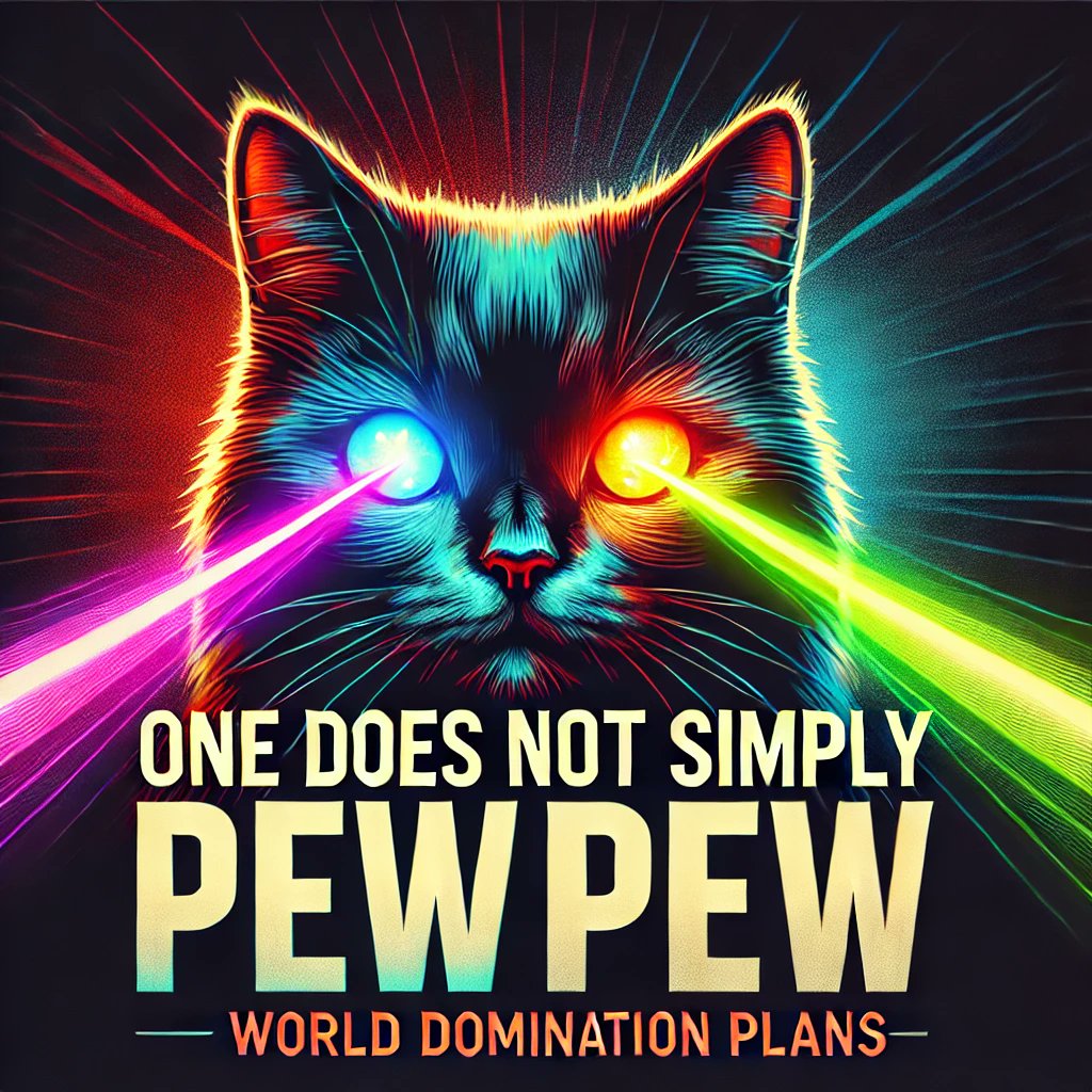 kalbimklein's tweet image. You’re not ready. Nobody is. 😼 The laser-eyed feline is here to disrupt everything you think you know about crypto. 💥 This isn’t just a #MemeCoin —it’s a revolution. Prepare for chaos, power, and endless PEWPEWs. 🚀

#PEWPEW #Crypto #Bitcoin #Ethereum #DOGE #SHIB #ToTheMoon…