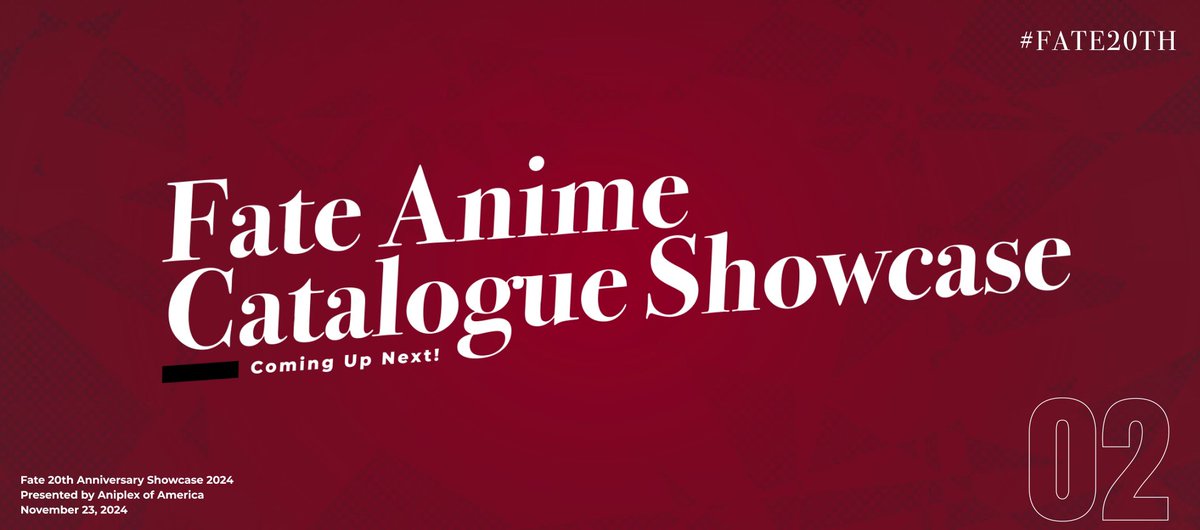 Fate 20th Anniversary Showcase tweet media