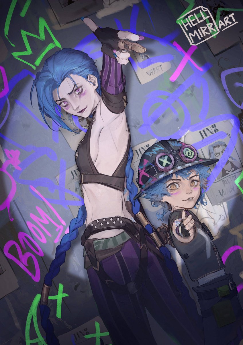 jinx &amp; isha 

 #ArcaneSeason2  #arcane #Jinx  #isha