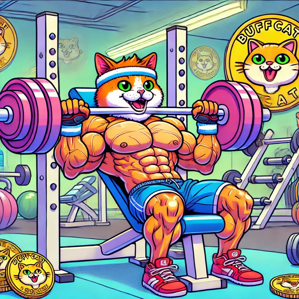 BuffcatCo_in's tweet photo. A ripped cat π±πͺ smashing a bench press in a neon-packed gym ποΈββοΈ, with BUFFCAT logos and coins πͺ everywhere. Ultimate meme energy! π°β¨πΉ
$BUFFCAT
#memecoin100x #BuffCatCoin #Solana #Crypto
ca: FgsXiUzCGkRfi8qxErR7pxyngo8qpTqk4kTqQimKiKxM
https://t.co/XoTYxxTNj2 https://t.co/CfE8n1zMjz