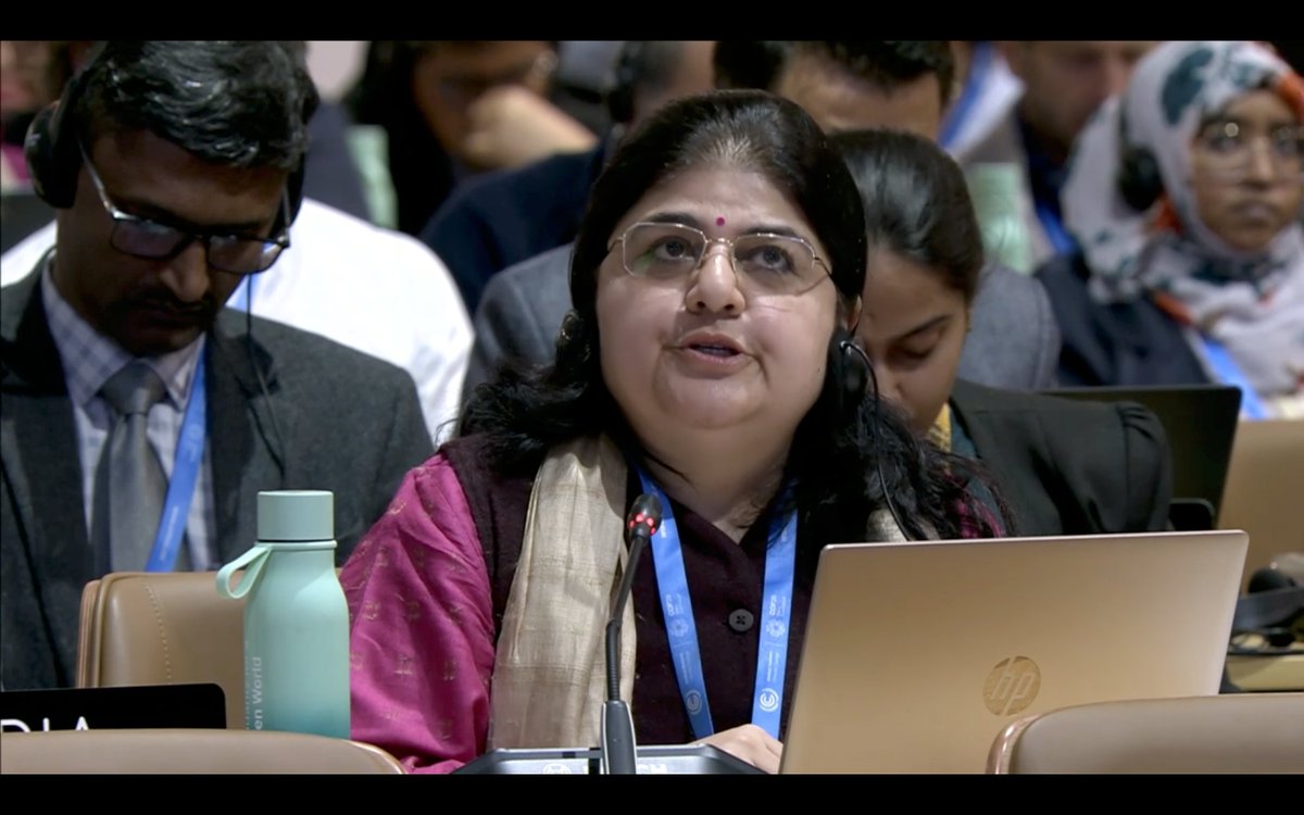 “Our estimate tells us we need to do US$ 1.3 trillion by 2030, yet we have only US$ 300 billion a year…It does not address the needs and priorities of developing countries.” India🇮🇳 rejects the adoption of the New Collective Quantified Goal on #ClimateFinance (#NCQG) at #COP29.