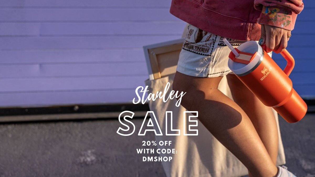 Upgrade your drinkware game with #Stanley! 🏔️ Enjoy 20% OFF sitewide using code: DMSHOP. Perfect for adventures, workdays, and everything in between. 
Shop here 👉ow.ly/xaKi50UefCK

#StanleyLove #StanleyAdventure #Drinkware #OutdoorGear #TravelEssentials #WorkdayEssentials
