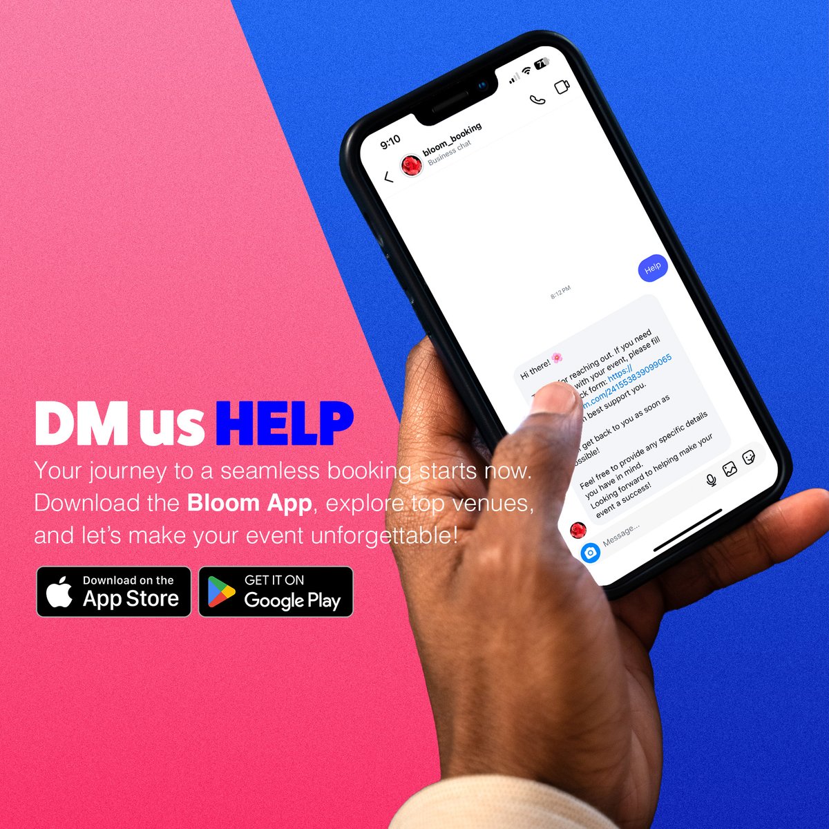 BloomBooking's tweet image. Ready to bloom? Send us a DM with the word "HELP" to get started!

Download now! 
📲 Apple App Store: apple.co/4aBR9vO 
📲 Google Play Store: bit.ly/BloomBookingApp

#BloomApp #BookBloom #Louisiana #venue #performer #gig