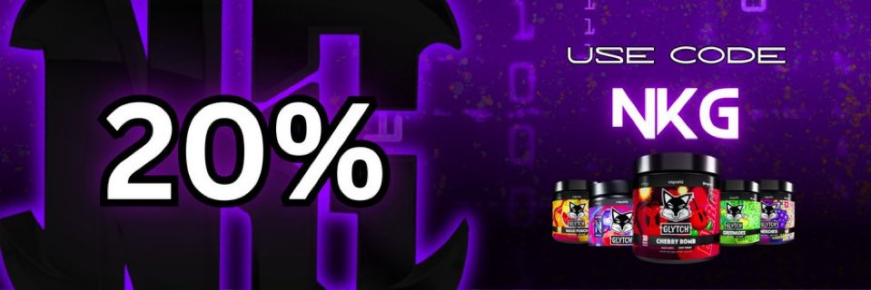 Friendly reminder we are Partnered with <a href="/GLYTCHEnergy/">GLYTCH Energy</a> 

Use code NKG at checkout‼️
#NKG #GLYTCHFam