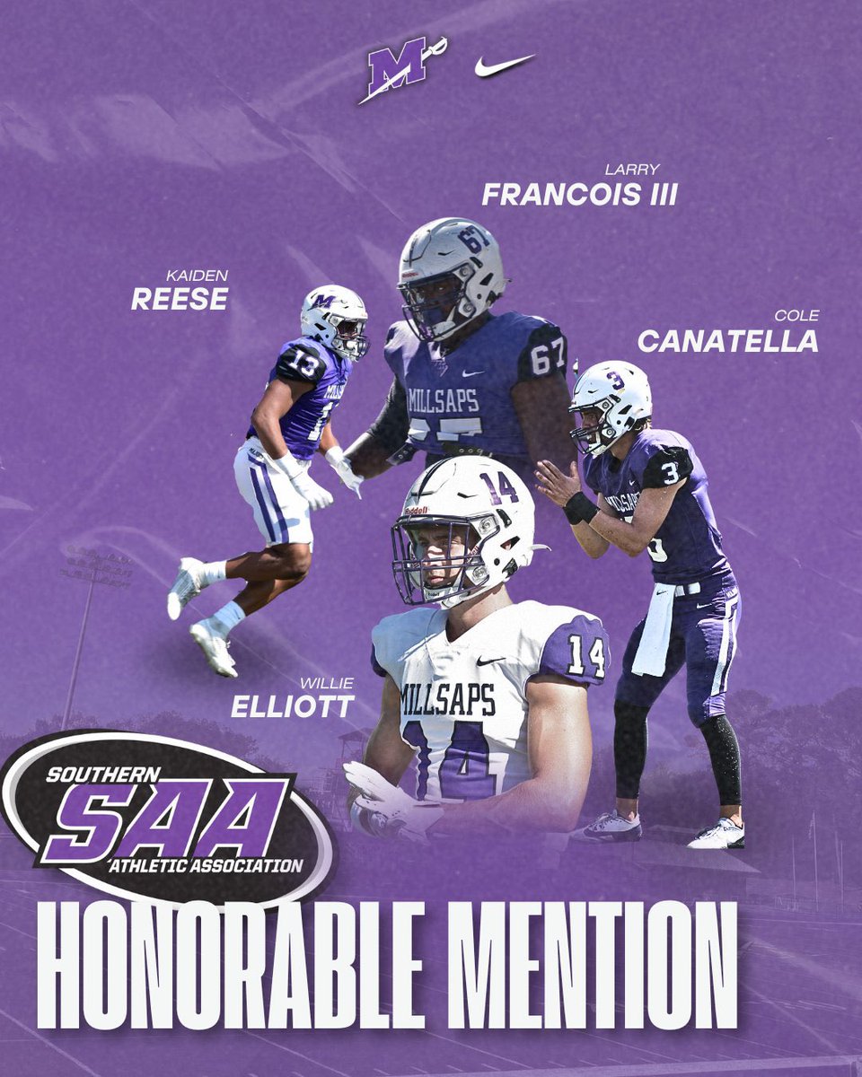 Big shout out to my guy <a href="/_WillieElliott/">Willie Elliott</a> for receiving All-SAA honors. 

Far from satisfied, but the future is real bright here at <a href="/MajorsFootball/">Millsaps Football</a> ! 

Proud of you my guy, let’s keep it going‼️

#GameChangers💥