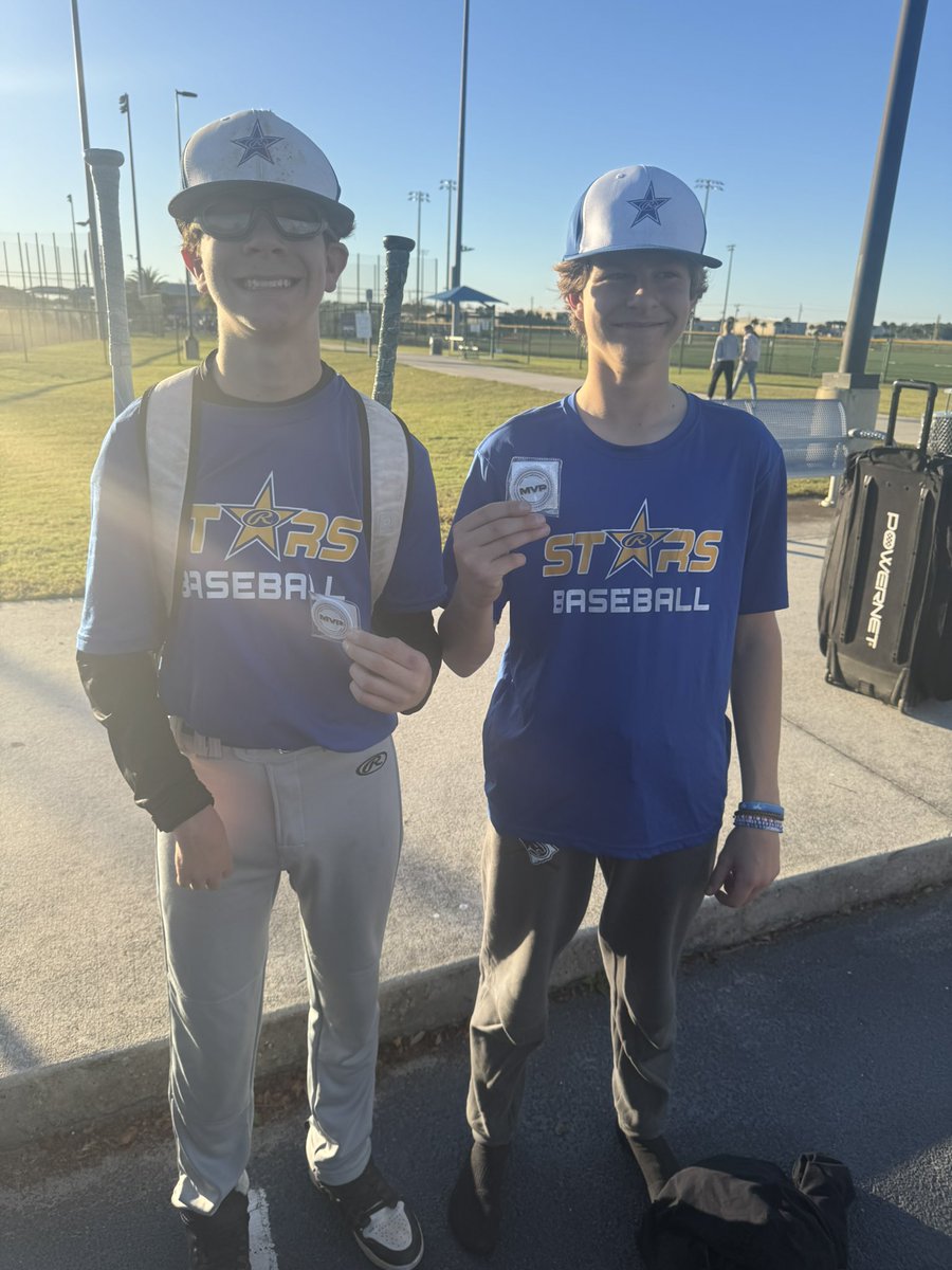 Rawlings Stars 14u MVPs of today 2029  Lhp Jayden Lomas &amp; 2029 Rhp Mac Wynn