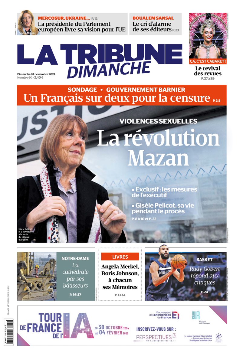 ⚡️Découvrez notre « Une » de La Tribune Dimanche n°60, disponible chez votre marchand de journaux, sur notre app et sur notre site.
kiosque.latribune.fr/la-tribune-dim…