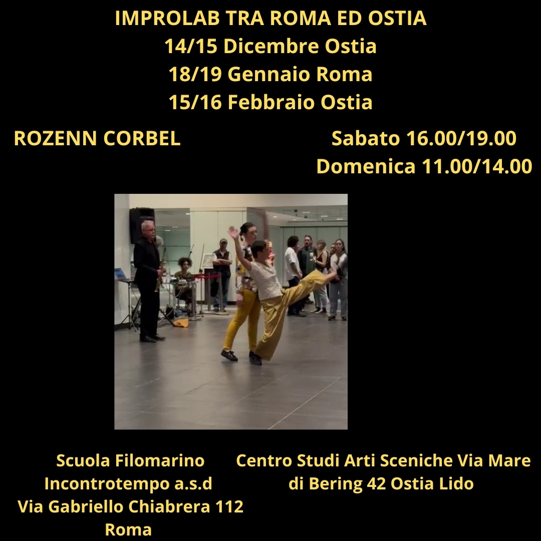 Per tutti gli Adulti che hanno esperienza nel Movimento. Le iscrizioni sono aperte per il Laboratorio di Danza Contemporanea incentrato sull'improvvisazione.
#danzacontemporanea #improvvisazionedidanza #laboratoriodimovimento #contactimprovisation #improvvisazione
