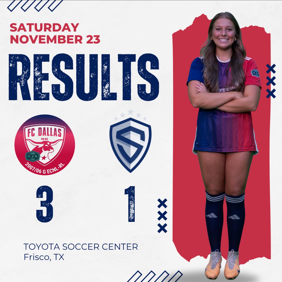 FC Dallas 07/06G ECNL RL1 (@fcdallas07gecrl) on Twitter photo That’s a wrap for our 2024 season! Our league games will resume in April. 🔥
⚽️ <a href="/LilyMoreno07/">Lily Moreno🇲🇽🇺🇸</a>
⚽️🅰️ Caroline Holcombe
⚽️🅰️ <a href="/EmmaTaylor2025/">Emma Taylor</a> That’s a wrap for our 2024 season! Our league games will resume in April. 🔥
⚽️ <a href="/LilyMoreno07/">Lily Moreno🇲🇽🇺🇸</a>
⚽️🅰️ Caroline Holcombe
⚽️🅰️ <a href="/EmmaTaylor2025/">Emma Taylor</a>