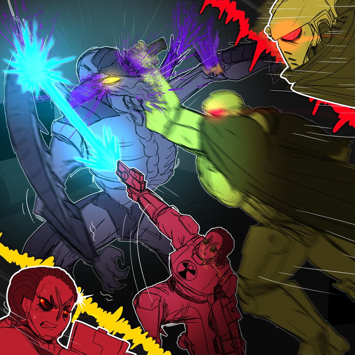ABAtilus's tweet image. A keen dead eye can distinguish between friend or foe...
(1/2)
#warhammer40k #lamenters #Tau