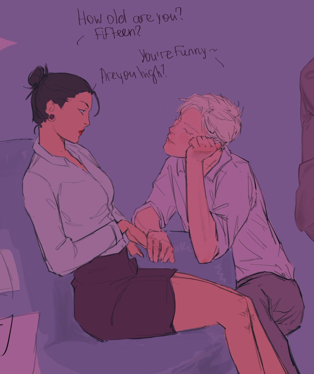 polvoli's tweet photo. Successfully fcked up the tags on this one too, so here we go again with the office au 🧚‍♀️

(Femguru💔💋)

#satosugu #goge #五夏 https://t.co/UGNZCNqCqJ