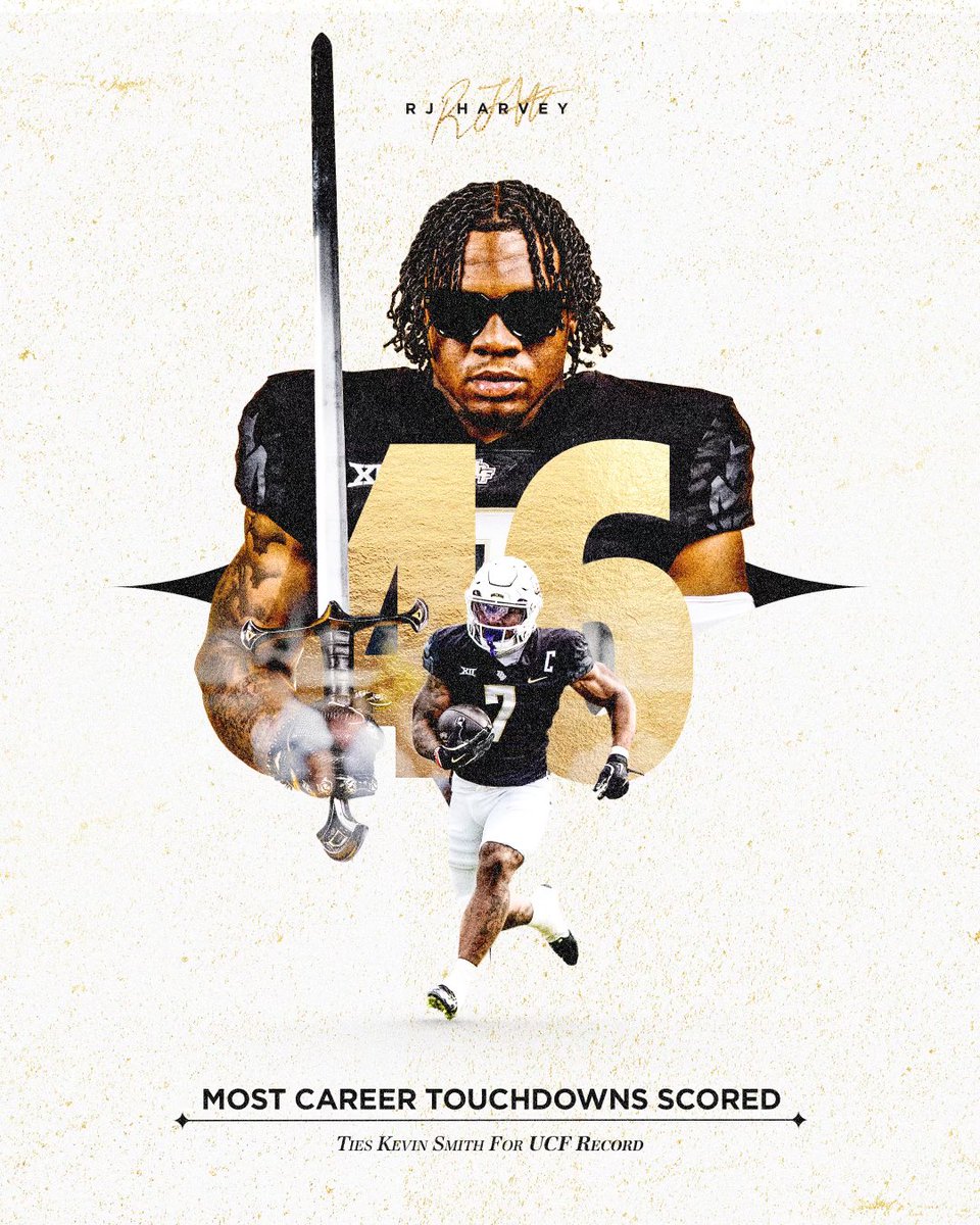 UCF_Football's tweet photo. RJ Harvey ๐ค Kevin Smith
MOST Touchdowns in UCF History https://t.co/lU1WqCrm25