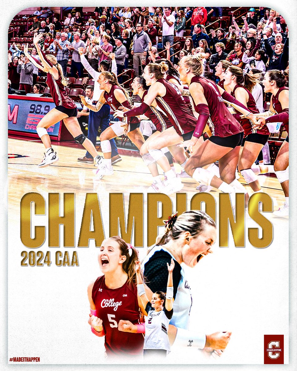 YOUR 2024 CAA CHAMPION CHARLESTON COUGARS!

#TheCollege 🌴🏐
