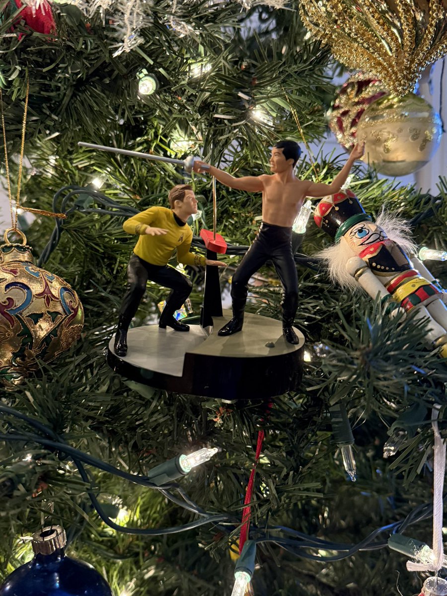 OTD_Colonel's tweet image. When Sulu is trying to kill Captain Kirk, the Christmas season has officially started. (A little early this year, but it was this weekend or never.) @GeorgeTakei