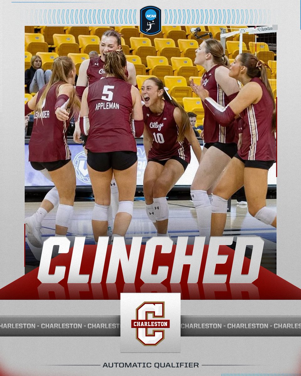 NCAA Women's Volleyball (@ncaavolleyball) on Twitter photo THE COUGARS TAKE THE CAA CHAMPIONSHIP ๐ด๐
<a href="/CofCVolleyball/">CofC Volleyball</a> grabs the <a href="/CAASports/">Coastal Athletic Association</a> Championship, defeating Delaware in a five-set thriller to clinch the AQ for the tournament!
#NCAAWVB THE COUGARS TAKE THE CAA CHAMPIONSHIP ๐ด๐
<a href="/CofCVolleyball/">CofC Volleyball</a> grabs the <a href="/CAASports/">Coastal Athletic Association</a> Championship, defeating Delaware in a five-set thriller to clinch the AQ for the tournament!
#NCAAWVB