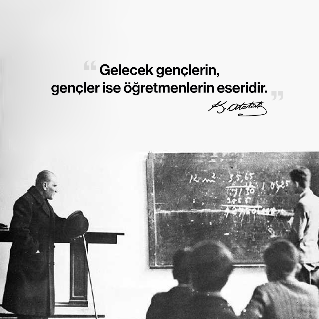 Başta Başöğretmen Mustafa Kemal Atatürk olmak üzere geleceğimizi aydınlatacak nesilleri yetiştiren tüm öğretmenlerimizin Öğretmenler Günü kutlu olsun🧡