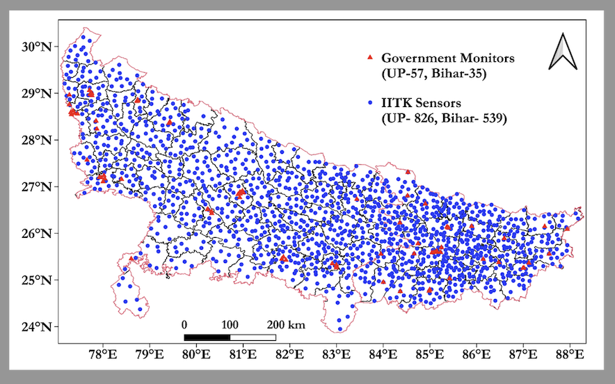 Sachida Tripathi (@sachidatripath2) on Twitter photo India's largest air quality network developed, deployed and maintianed by <a href="/IITKanpur/">IIT Kanpur</a> that has one air quality sensor in each and every block of two largest states of Uttar Pradesh and Bihar. These 1370 sensors increase AQ data availability from one measurement in every few India's largest air quality network developed, deployed and maintianed by <a href="/IITKanpur/">IIT Kanpur</a> that has one air quality sensor in each and every block of two largest states of Uttar Pradesh and Bihar. These 1370 sensors increase AQ data availability from one measurement in every few