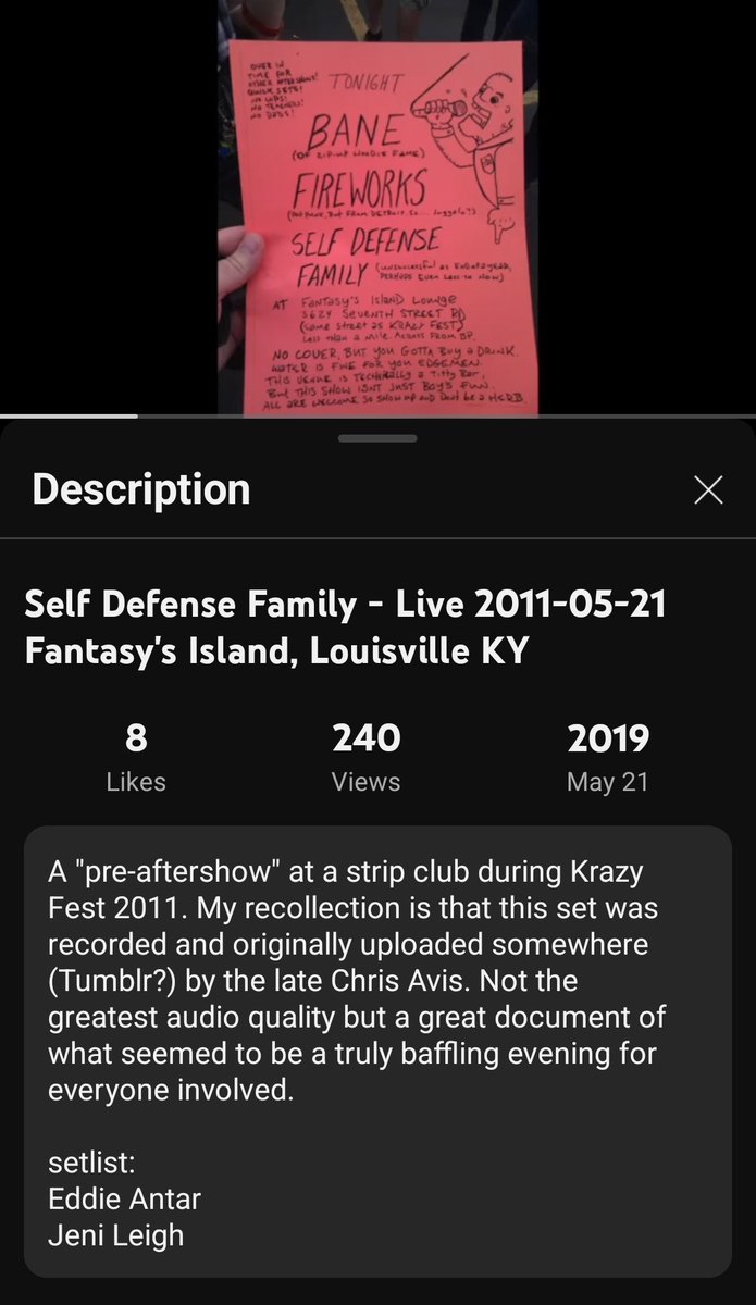 leviticusherpes's tweet photo. Ancient @selfdfens lore

"Becuause this band is easily the least fun of any of the bands playing... I will ask if any of the dancers are listening, feel free to join us" https://t.co/MfNwRTiJJ7
