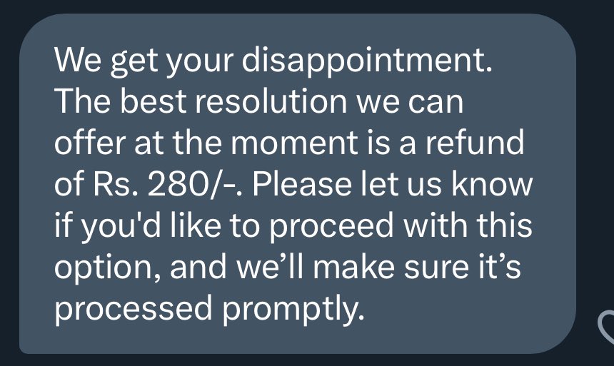 AroraSurbs's tweet photo. @SwiggyCares swiggy offering to refund my money for the missing items and saying its a gesture of goodwill. Really? On top of that there’s no compensation for the frustration and disappointment caused. That too for the fourth time. https://t.co/yeEybwZzz8