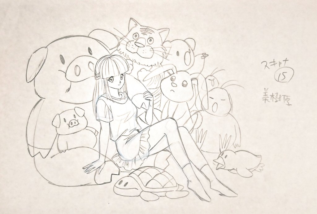 @MIKIKOKURIHARA @asagohan0912 美樹原さんも、押し付けない可愛らしさで描こうとこんな風に。前髪にちょっとバラ付きを持たせるのが、密かな自分流。
そして!
ヒカリアンのアケミさんありがとうございました。 