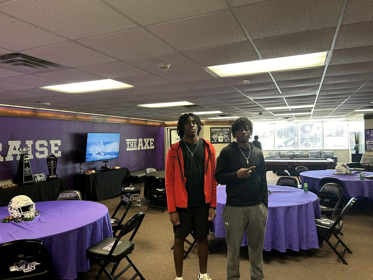 Ahmad R. Traylor (@traylor_30) on Twitter photo Great night in Nac; ran into an old teammate!! Thanks <a href="/CoachWilson_/">J. Wilson</a> <a href="/SFASU/">Stephen F. Austin State University</a> Ax’Em
<a href="/kayson_traylor/">Kayson Traylor</a> <a href="/Canthjr/">Anthony “AJ” Craft</a> Great night in Nac; ran into an old teammate!! Thanks <a href="/CoachWilson_/">J. Wilson</a> <a href="/SFASU/">Stephen F. Austin State University</a> Ax’Em
<a href="/kayson_traylor/">Kayson Traylor</a> <a href="/Canthjr/">Anthony “AJ” Craft</a>