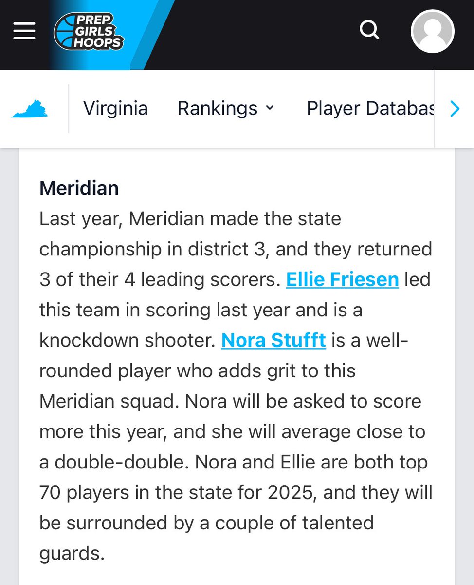 Thank you <a href="/PGHVirginia/">Prep Girls Hoops Virginia</a> <a href="/Neamen0300/">Neamen</a> ! 🏀🐴 Grateful for the kind words and excited for the season! <a href="/PrepGirlsHoops/">Prep Girls Hoops 🏀</a> <a href="/MustangsGBB/">Mustang Girls Basketball</a>
