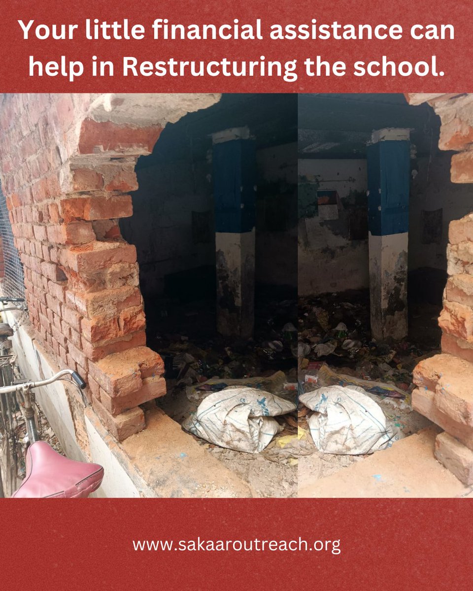 SakaarOutreach's tweet photo. Your support can help us restructure the school in Okhla which comes under the project Anmol Yuva Evam Nari Vikas Kendra. Your minimum contribution can bring big change. https://t.co/Aj2TIdmhIp
