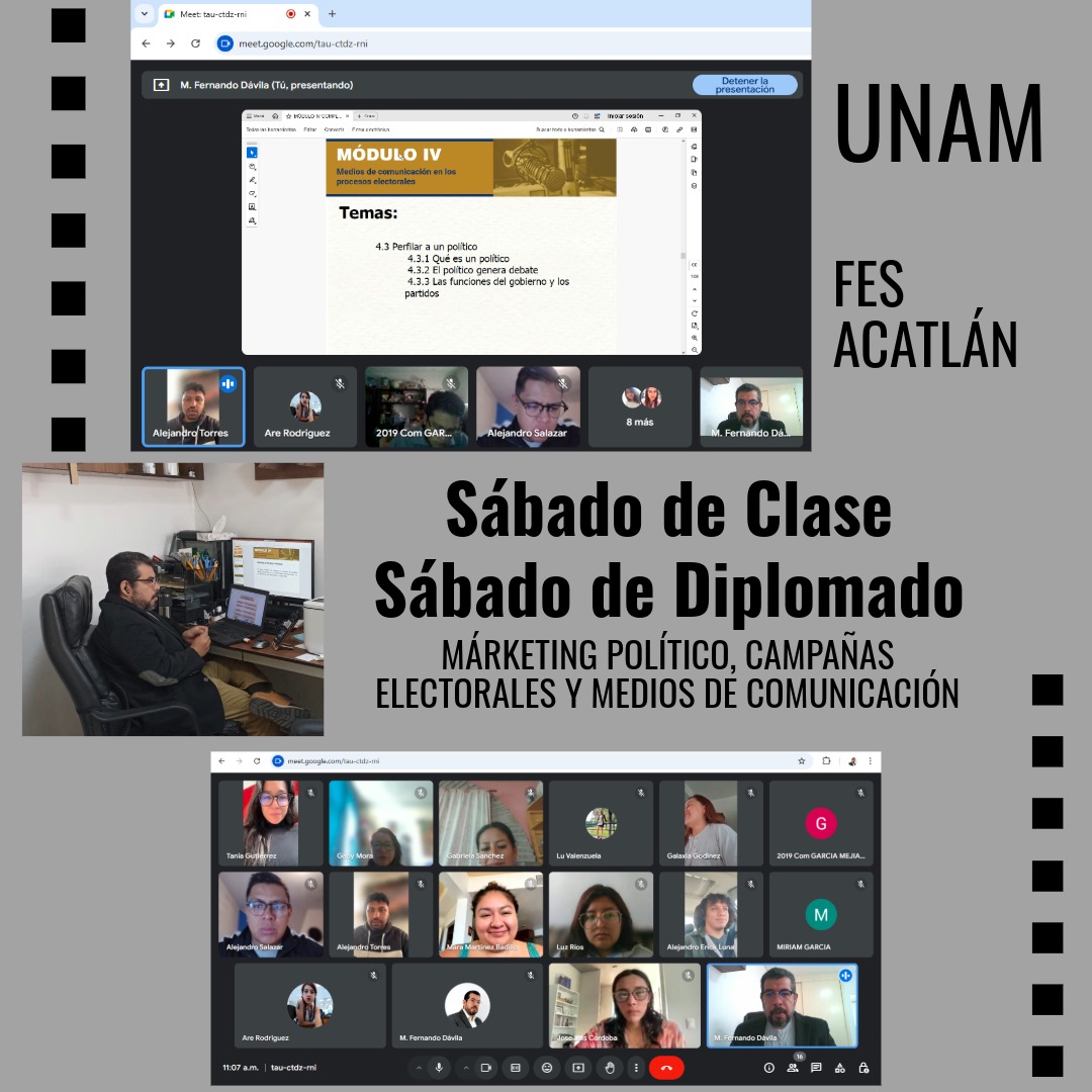 FernandoDavilaP's tweet photo. Fue un día productivo. 👍

Los alumnos críticos y abiertos a las circunstancias de los medios de comunicación y la política actual. 📕📖📧📊

En diciembre se acaba el Módulo IV del #Diplomado de Marketing Político y Campañas Electorales de la @FES_ACATLAN https://t.co/uUkmPt3Xu0