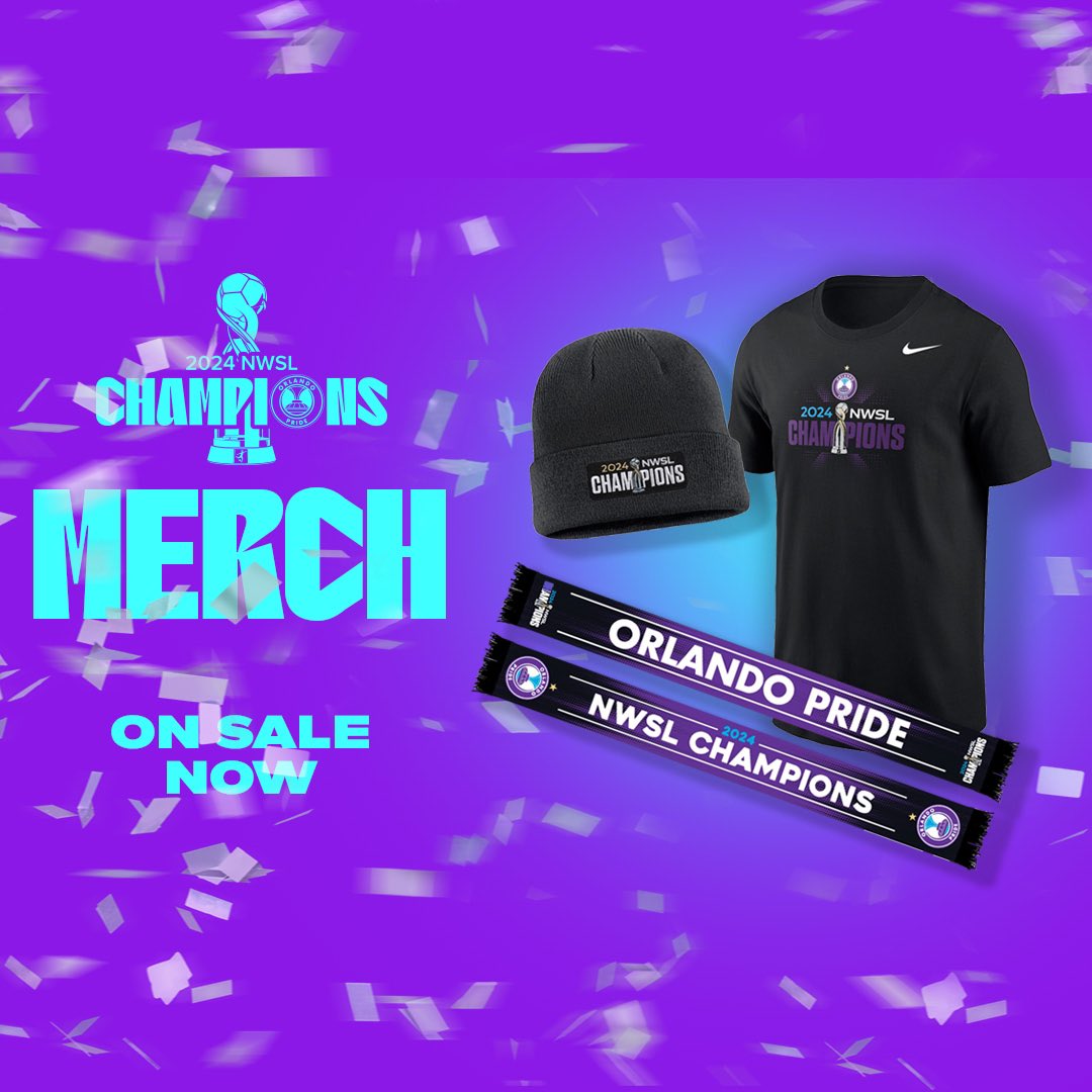 ShopORLPride's tweet image. Your 2024 NWSL Champions, the Orlando Pride! 🏆
Secure your gear at Shop Orlando Pride:
tinyurl.com/yt33jn7z