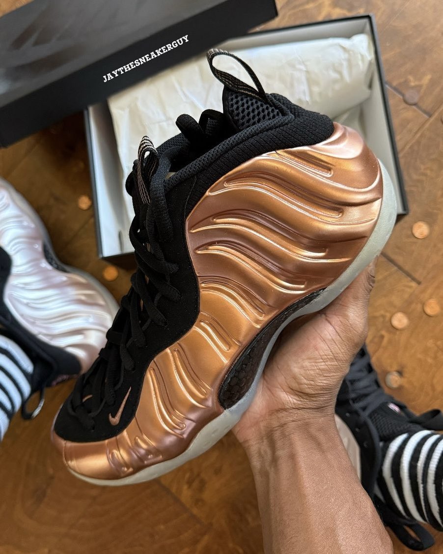 nike foamposite copper