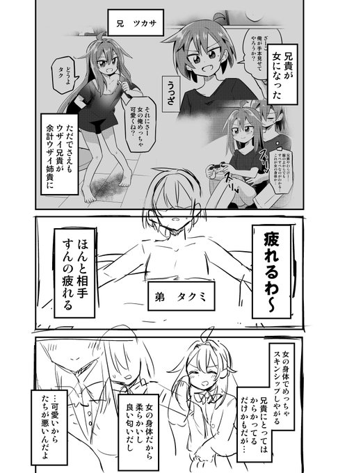 冬コミ新刊
TS兄貴2
冒頭 