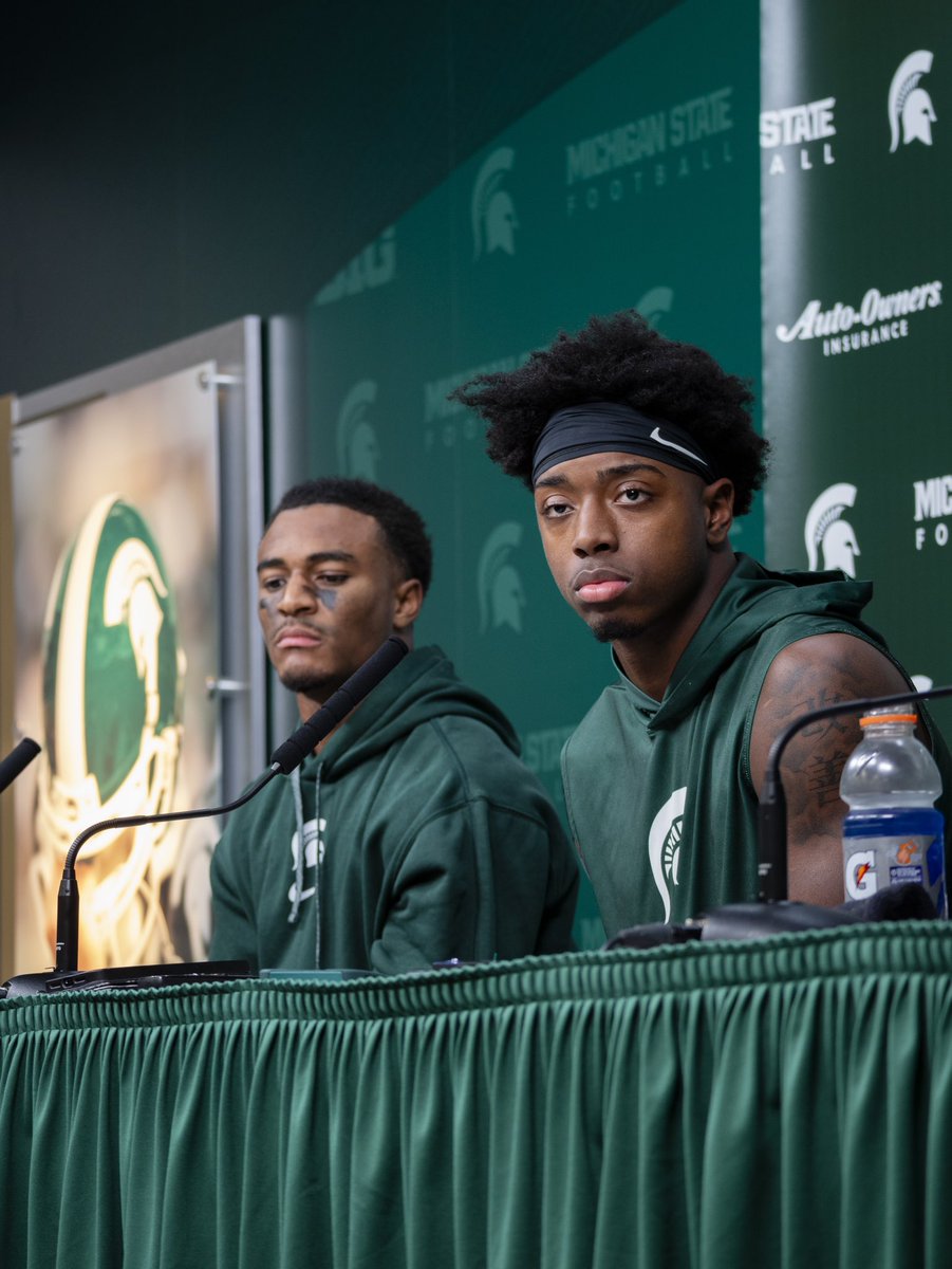 timbo_pov's tweet photo. WR Montorie Foster Jr (SR), QB Aiden Chiles (SO), and LB Jordan Turner (SR) address the media after defeating Purdue 24-17 on Friday, November 22nd. https://t.co/5sNGLrjyca