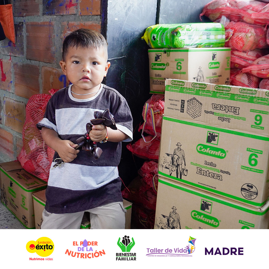 Cada mirada profunda, cada palabra amorosa y cada abrazo sincero entregado a la niñez son semillas que germinan en un futuro lleno de esperanza y transformación💛 <a href="/Fundacion_Exito/">Fundación Éxito</a> 
#ConLasGoticasNutrimosVidas