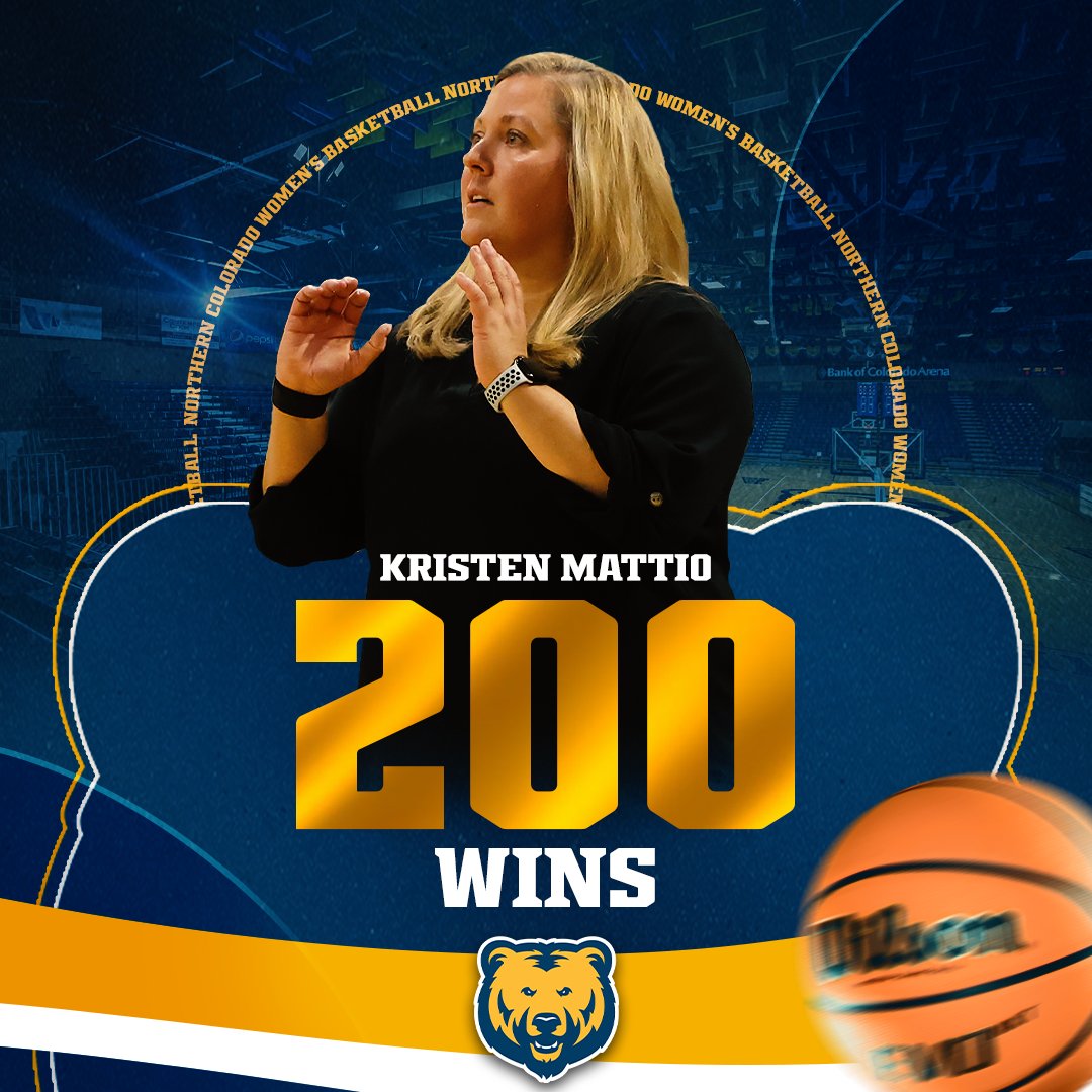 THAT'S OUR COACH! Congratulations to Head Coach Kristen Mattio on her 200th career win!

#BearWitness