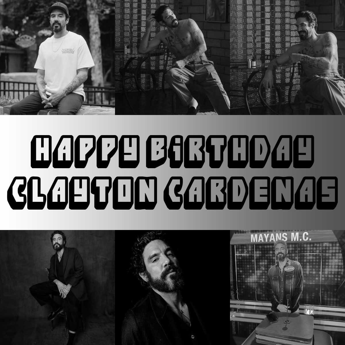 Alice54580's tweet photo. Happy Birthday Clayton @cardenasclayton  

#claytoncardenas #November24 #HappyBirtday #AngelReyes #MayansMC #MayansFX https://t.co/2bFyqKAMQB