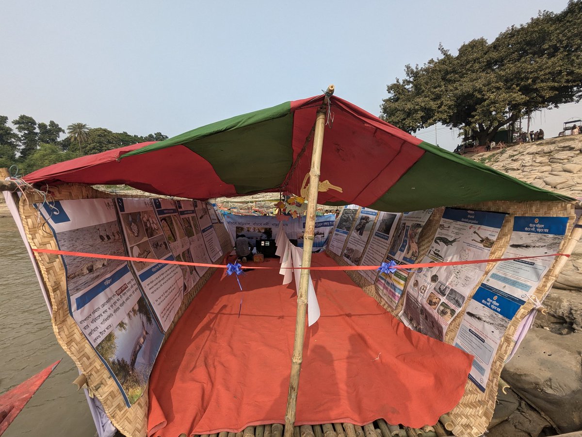 EJEMA96's tweet photo. 3-Day Boat-Based Gharial Conservation Campaign Inaugurated!
Md. Amir Hosain Chowdhury, Chief Conservator of Forests, inaugurated the campaign today at T-Badh, Rajshahi. The event featured a photo exhibition highlighting the importance of this critically endangered species. #IUCN https://t.co/ImEJ5JvQS9