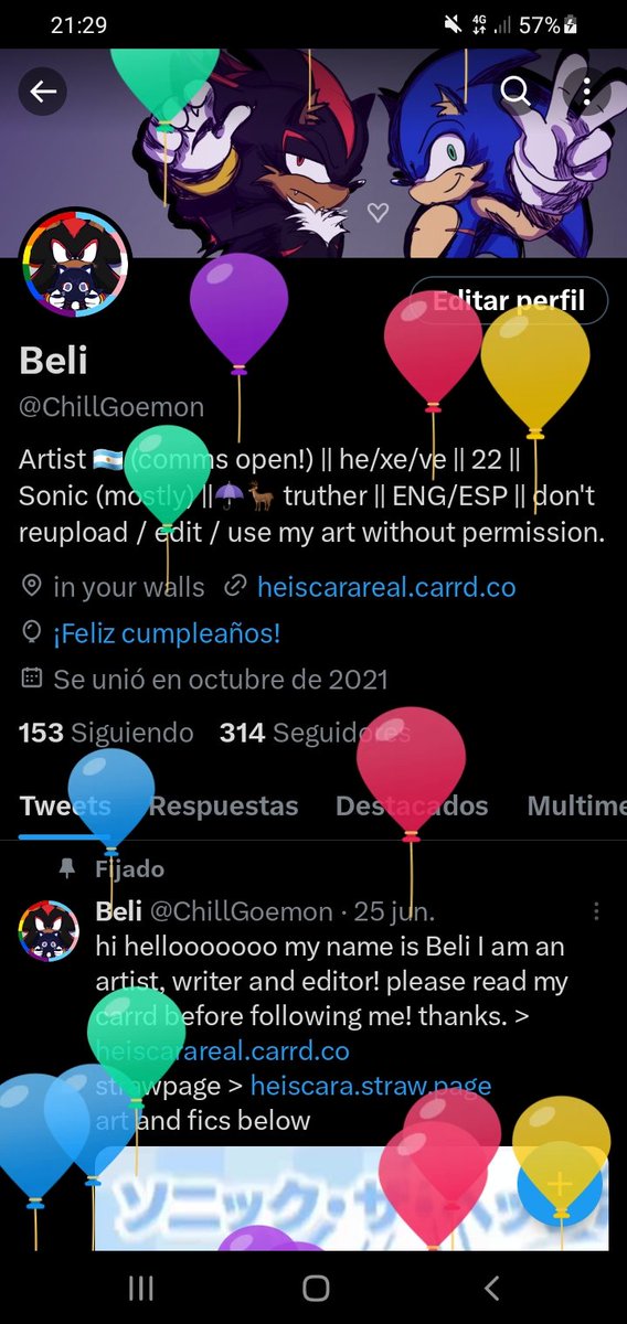 ChillGoemon's tweet image. balloons