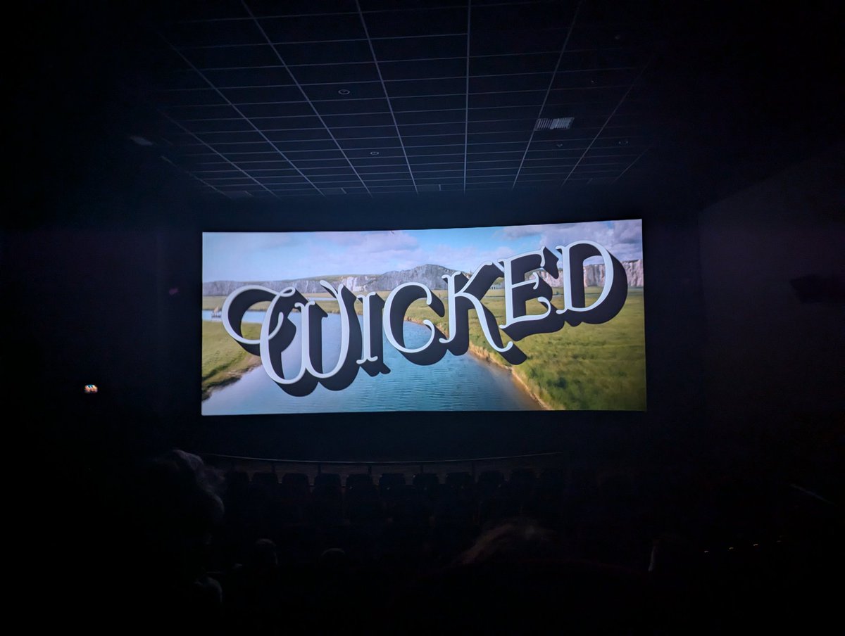 Seeing <a href="/wickedmovie/">Wicked: For Good</a> in the cinema, having waited for it since I first saw the show in 2013.

It was **so good**, they've done a fantastic job with this and I loved every minute of it, even if <a href="/ODEONCinemas/">ODEON</a> wouldn't let me stay to watch the full credits roll.

#WickedMovie #Wicked
