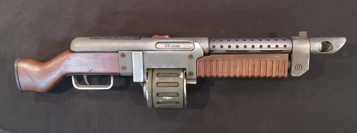 CosplayCommand's tweet image. 1:1 scale, #3Dprinted Combat Shotgun from #Fallout4 and #Fallout76 
This model was printed using files available from @lilykill1 via his Patreon.
Printed on my @Creality3dP Ender3 S1 Plus.

#Fallout #3Dprinting #FalloutNewVegas #FalloutProps