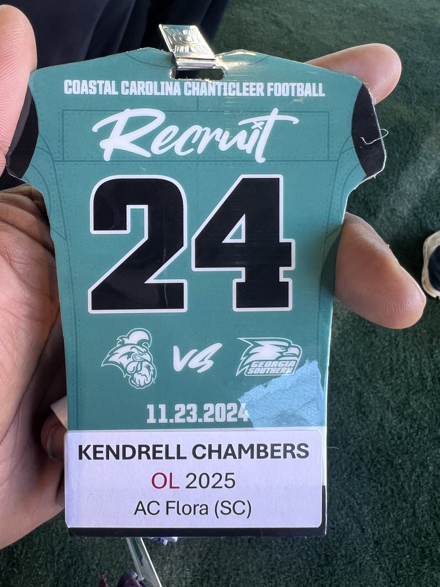 Drell_Chambers's tweet image. Had a great visit at Coastal! Thank you for the invite had a blast!
#ChantsUp
@CoachMattPearce @Coachtimbeck @BallAtTheBeach @CoastalFootball