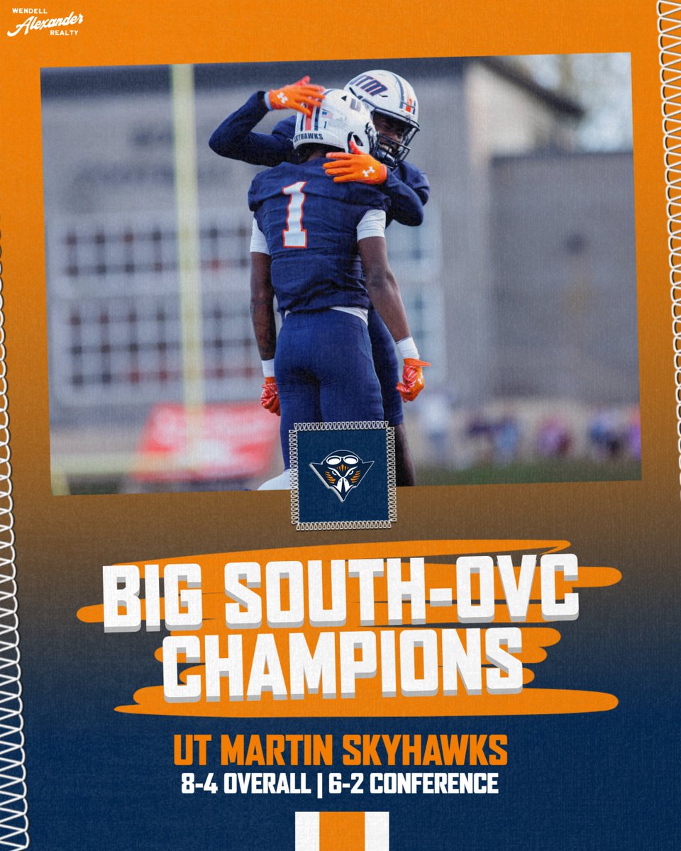 . (@ethan_reclaim) on Twitter photo 4-PEAT ππππ
<a href="/UTM_FOOTBALL/">UT Martin Football</a> has clinched a share of their fourth straight conference championship and second consecutive Big South-OVC title!
#MartinMade | #StrongerTogether | #BigSouthOVCFB 4-PEAT ππππ
<a href="/UTM_FOOTBALL/">UT Martin Football</a> has clinched a share of their fourth straight conference championship and second consecutive Big South-OVC title!
#MartinMade | #StrongerTogether | #BigSouthOVCFB